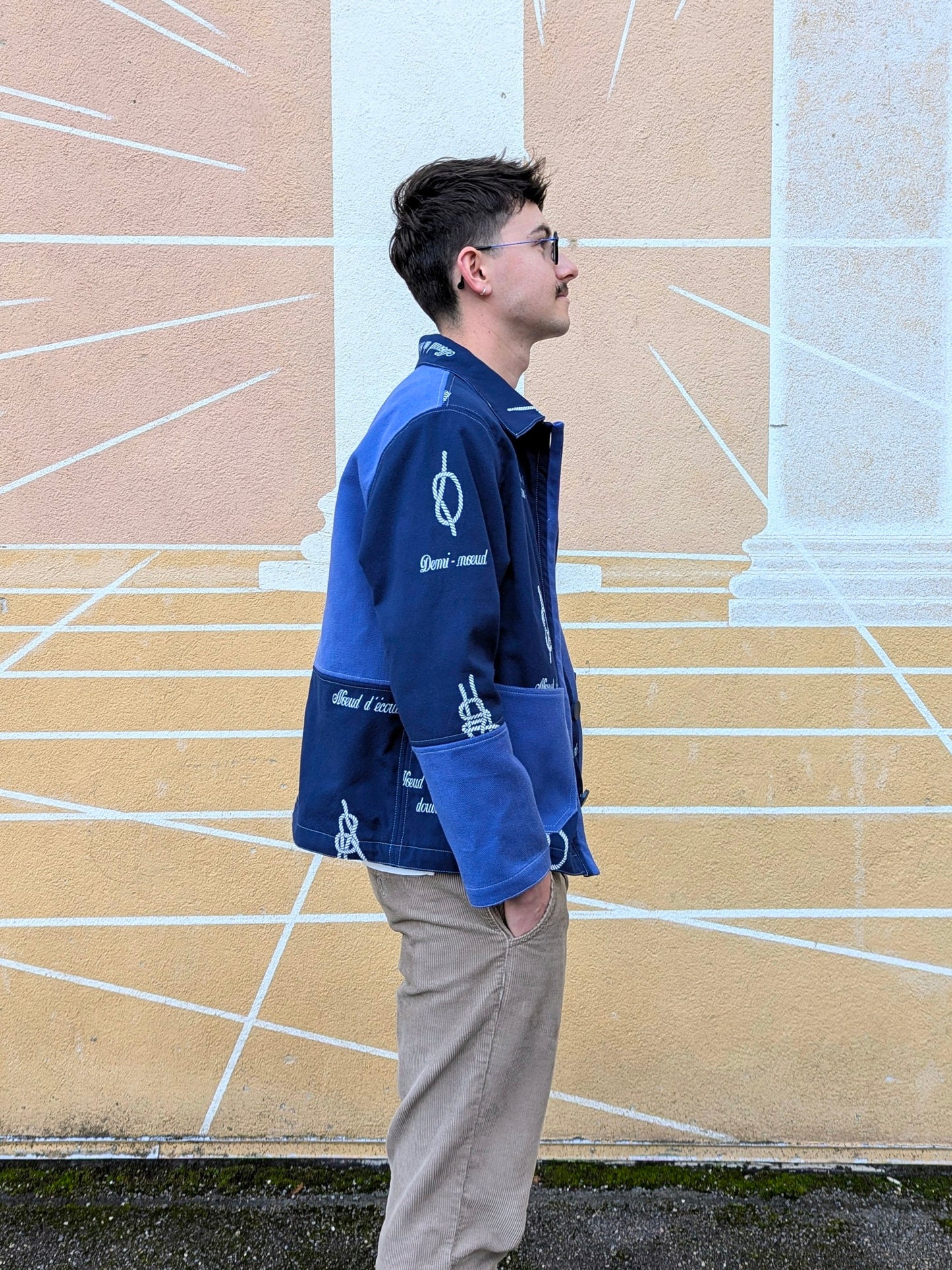 Veste worker color block