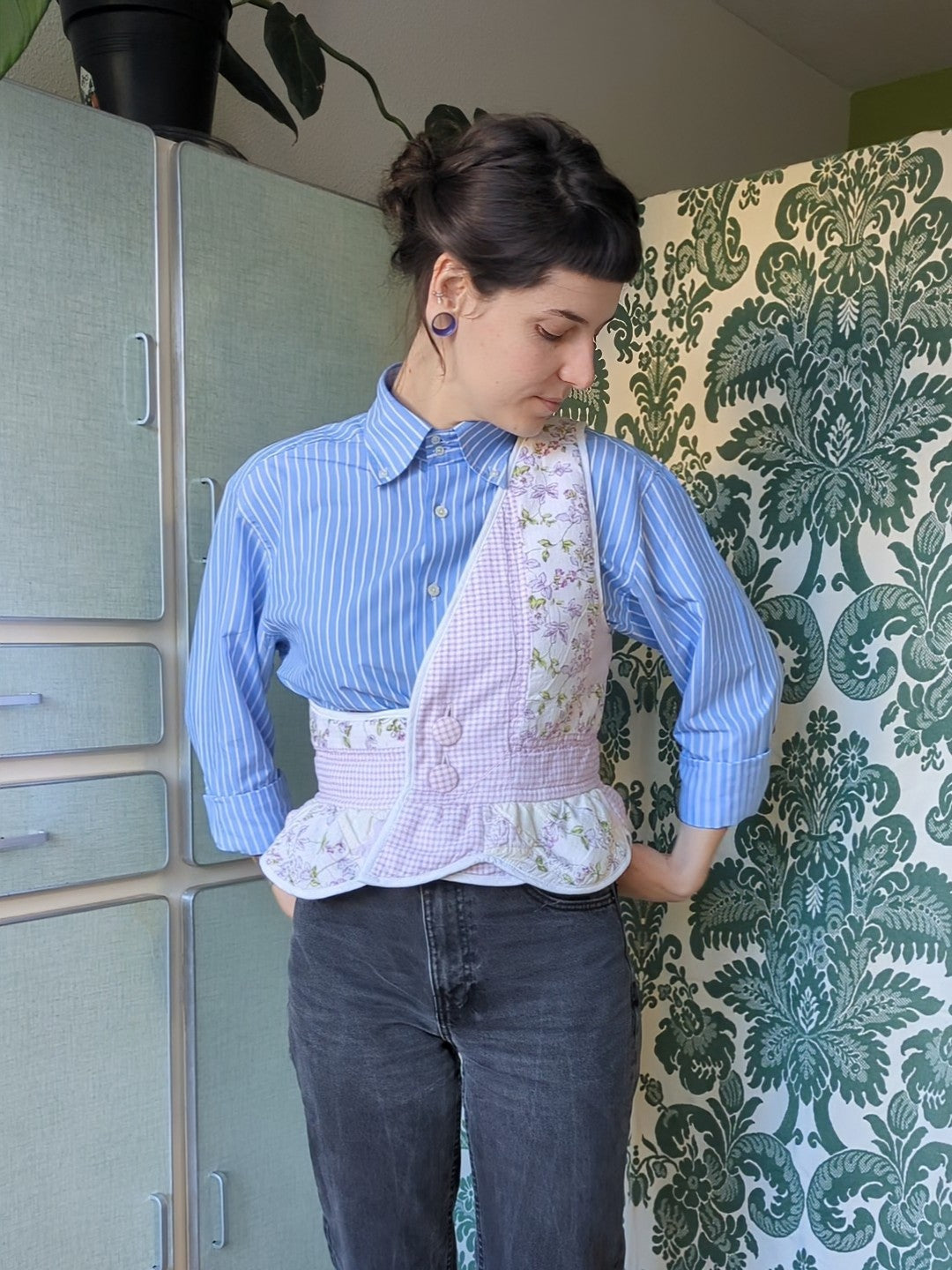 Veste sans manche asymétrique