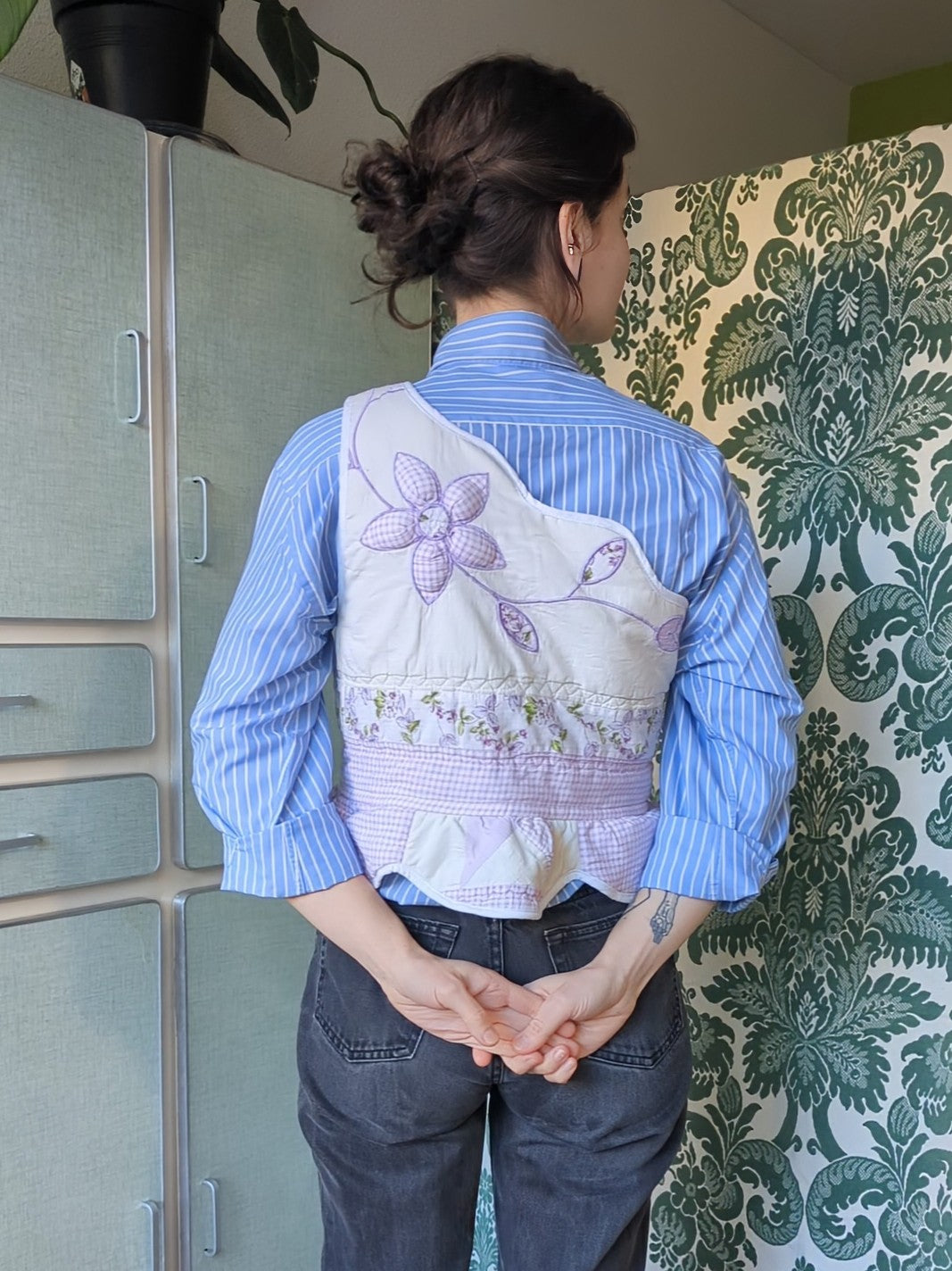 Veste sans manche asymétrique
