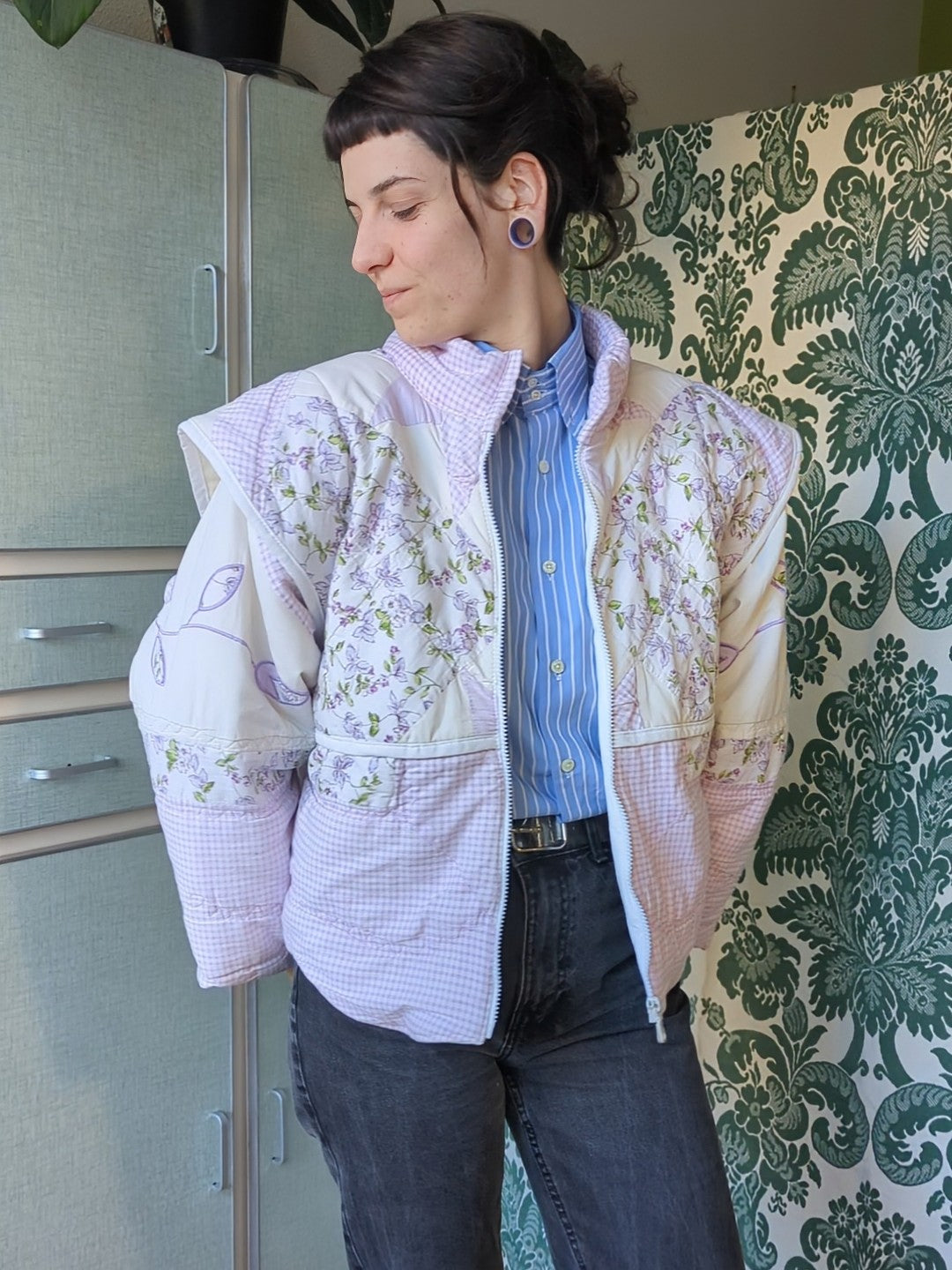 Veste rembourrée à épaulettes