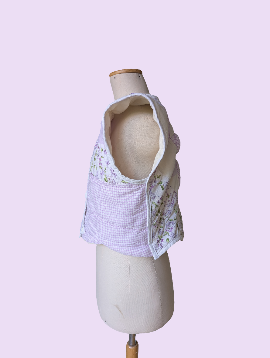 Veste sans manches à épaulettes