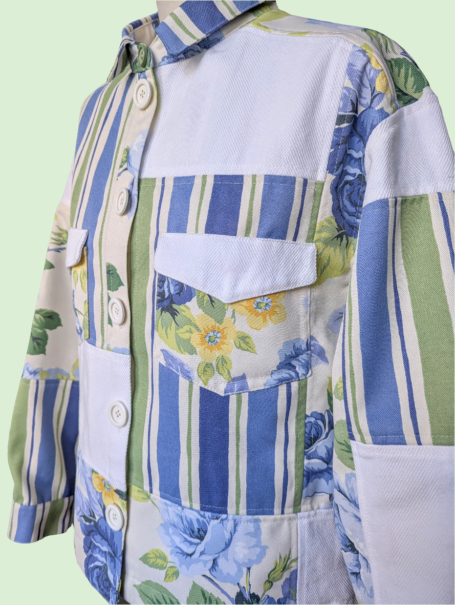 Veste carrée patchwork
