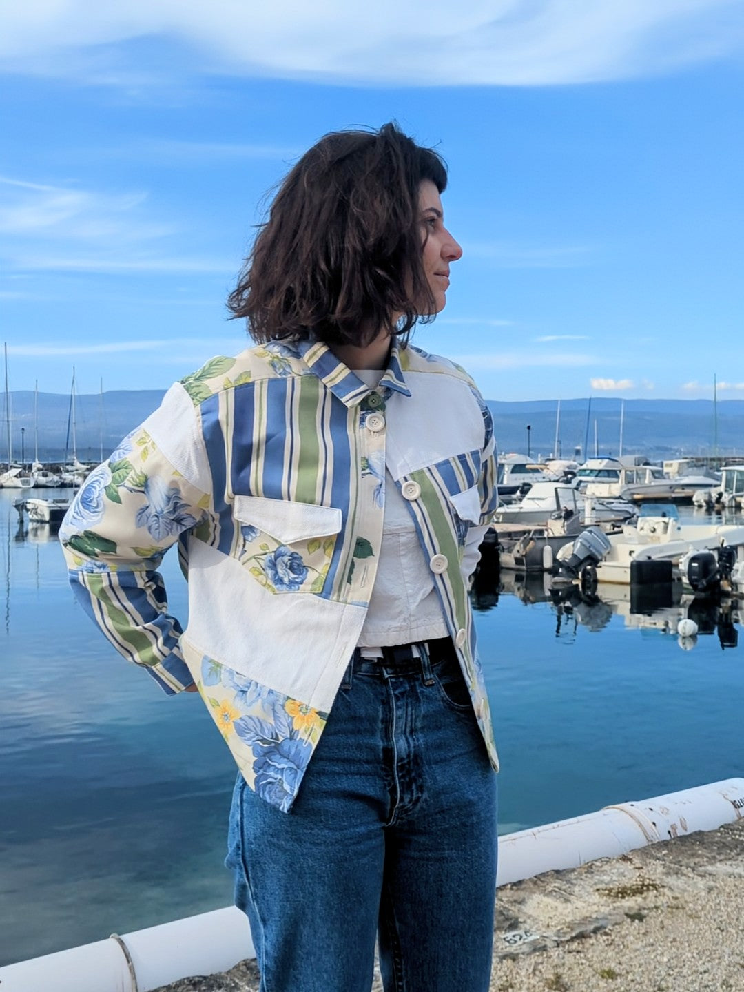 Veste carrée patchwork